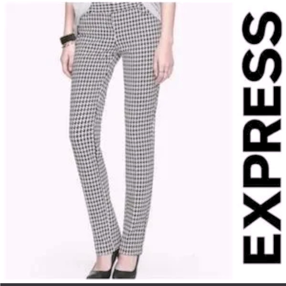 Express Straight leg Columnist checkered pants